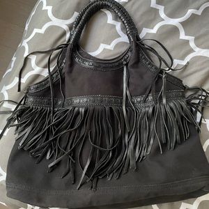 Denim & Supply by Ralph Lauren canvas fringe bag